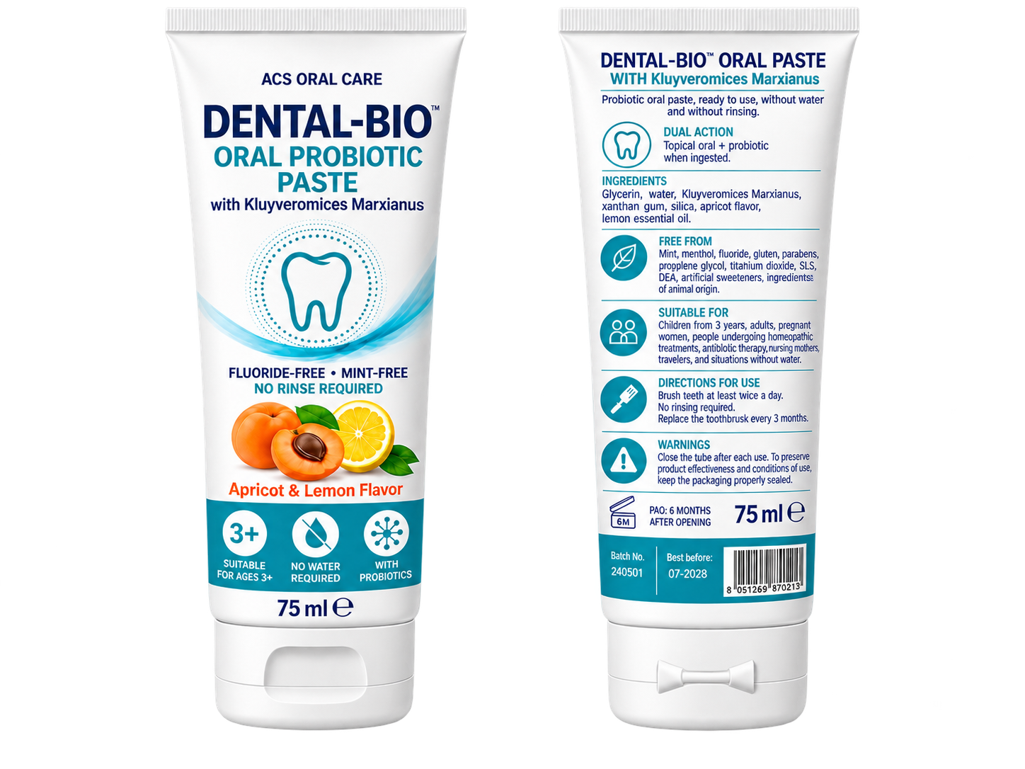 Dental-Bio Oral Paste, 75 ml tube